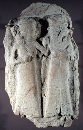 Amorite couple embracing